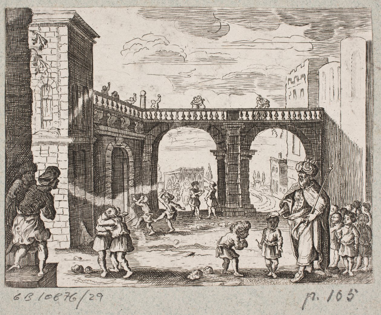 插图 til Adam Olearius，"Persianischer Rosenthal von einem Sinnreichen Poeten Schich Saadi[......]"，石勒苏益格，1660 年 作者 J穆勒