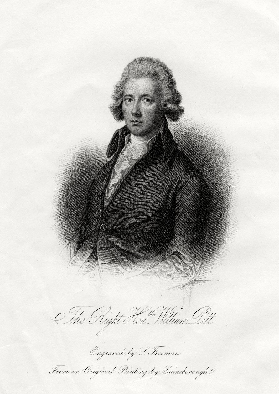 英国政治家威廉·皮特（William Pitt），十九世纪 作者 波斯·怀特