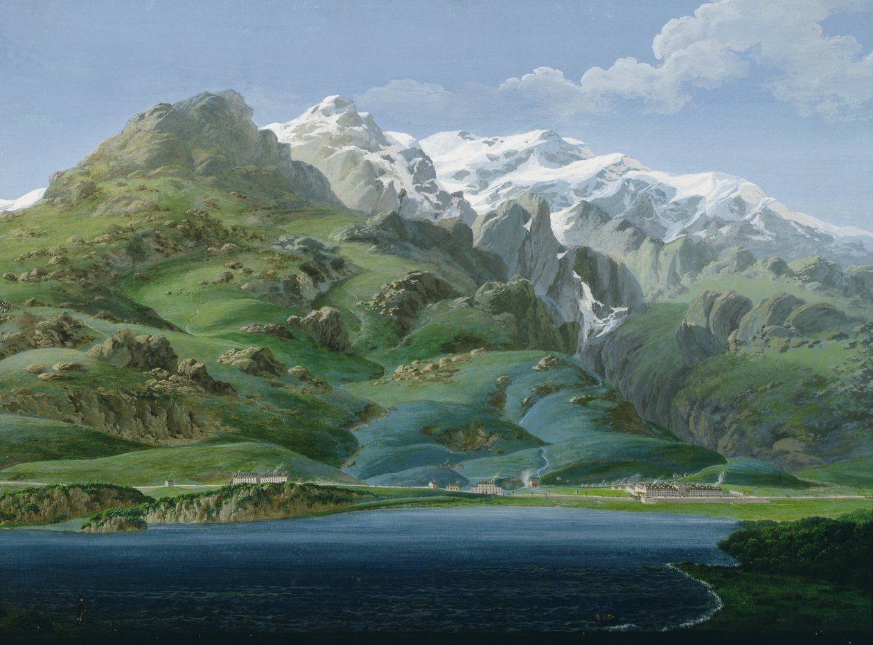 Mont Cenis的视图 作者 J·雷维格里奥