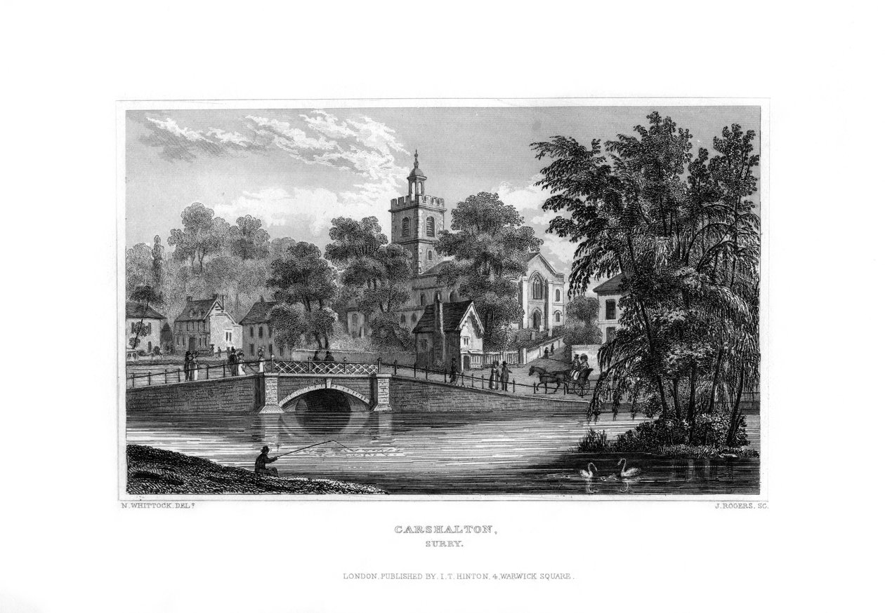卡雷尔顿（Carshalton），萨里（Surrey），1829年。 作者 罗杰斯