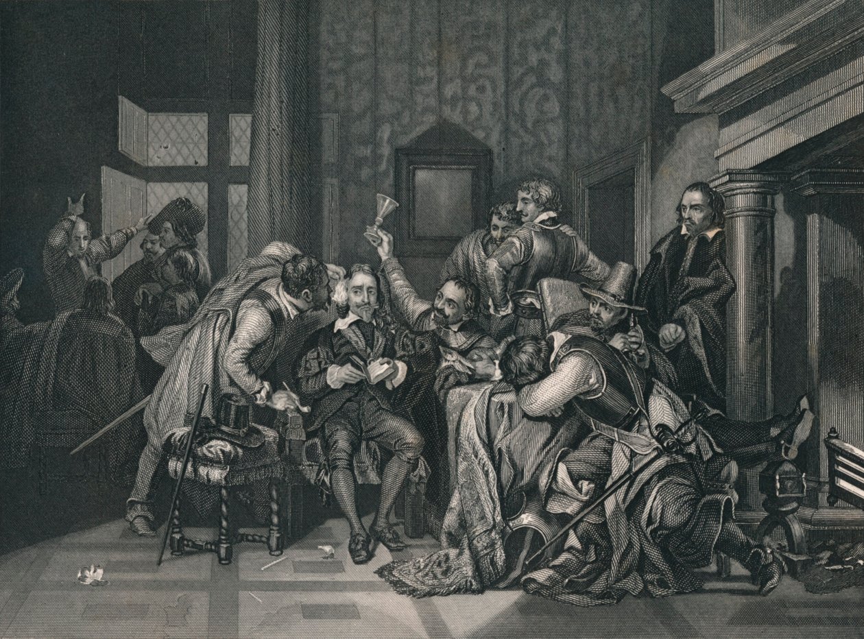 查尔斯（Charles）在19世纪中期，1649年在警卫室里工作。 作者 罗杰斯