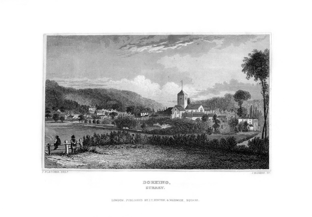 瑟里·多金（Dorking），1829年。 作者 罗杰斯