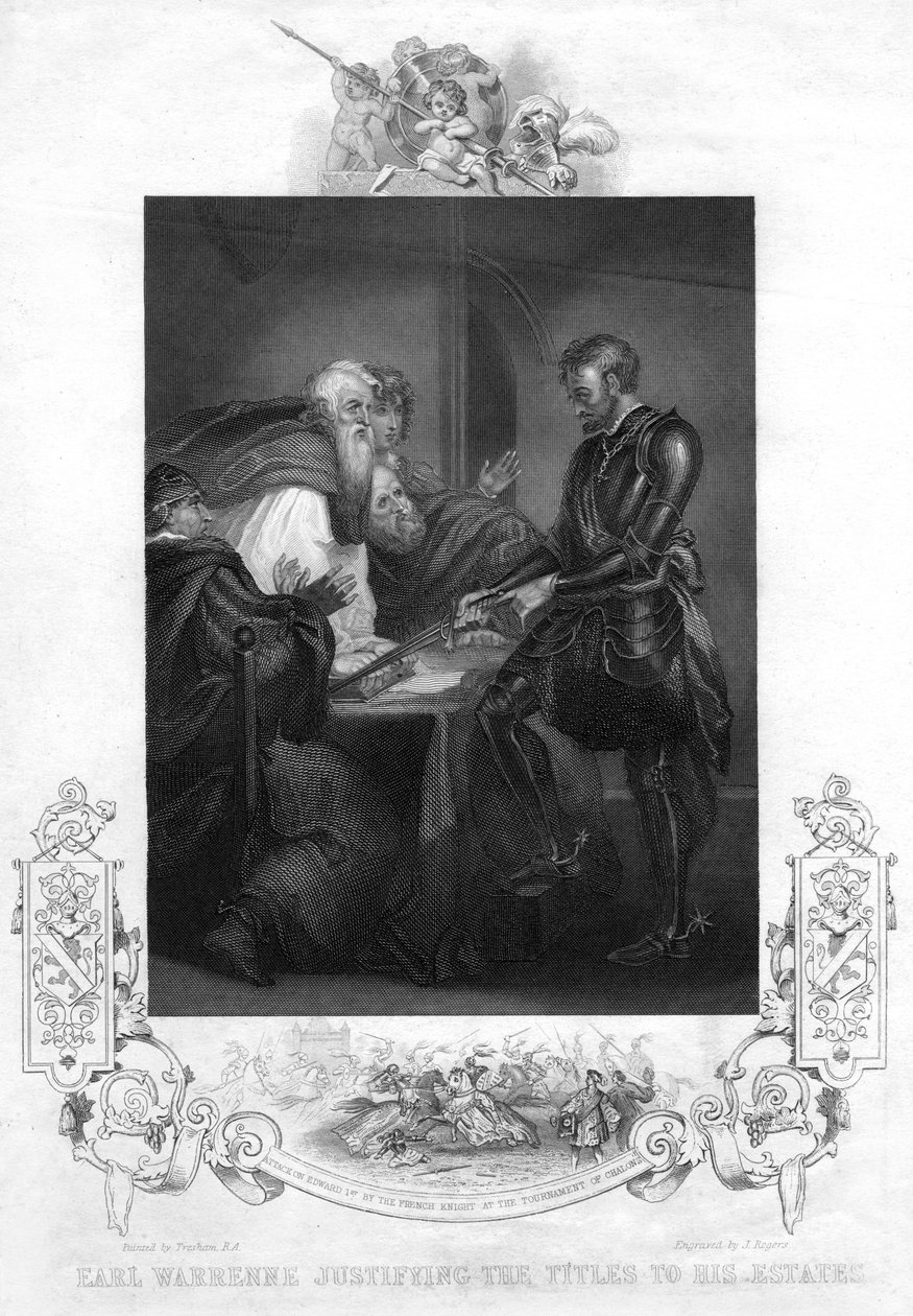 伯爵沃纳（Earl Warenne）为他的庄园称号辩护 作者 罗杰斯