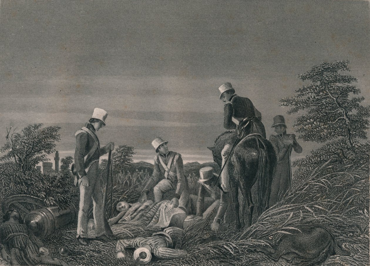 1849年1月，在奇连瓦拉战役之后，寻找第24军团的颜色。 作者 罗杰斯