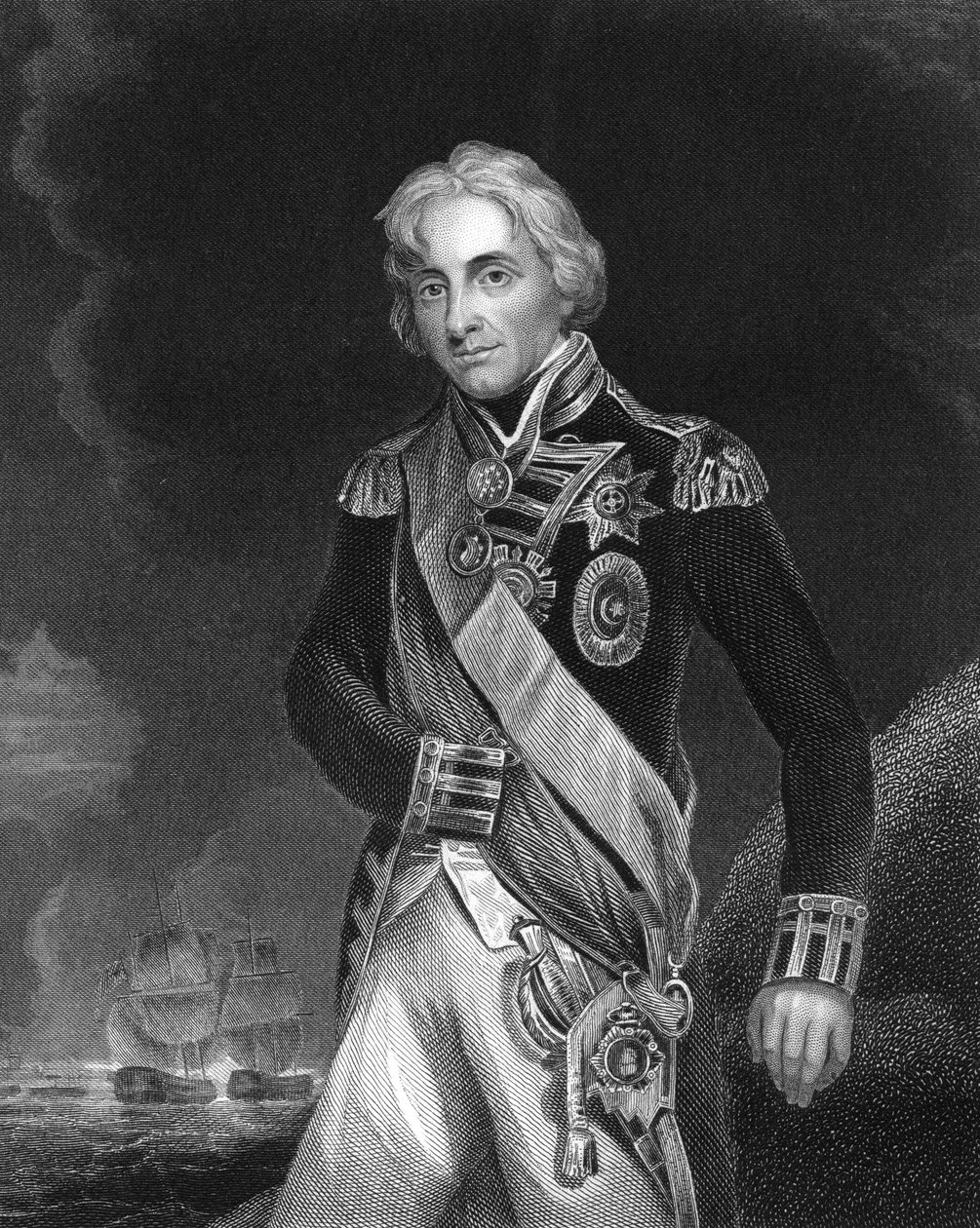 霍拉蒂·纳尔逊（Horatio Nelson），第一海军上将纳尔逊，英国海军司令，c1798-c1805 c1857 作者 罗杰斯
