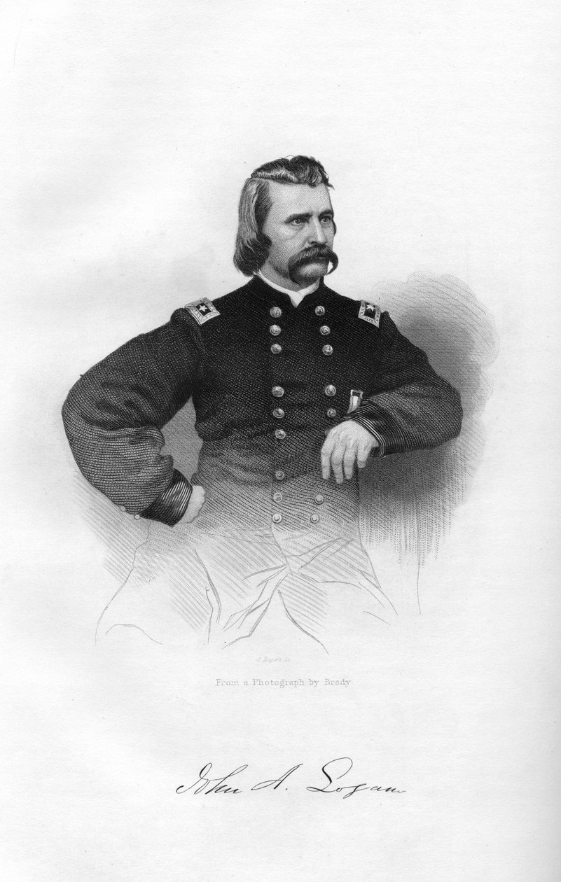 约翰·亚历山大·洛根（John Alexander Logan），联邦士兵和政治家，1862-1867年。 作者 罗杰斯