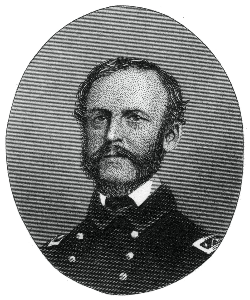 海军上将约翰·达尔格伦（John Dahlgren），1862-1867年，美国海军。 作者 罗杰斯