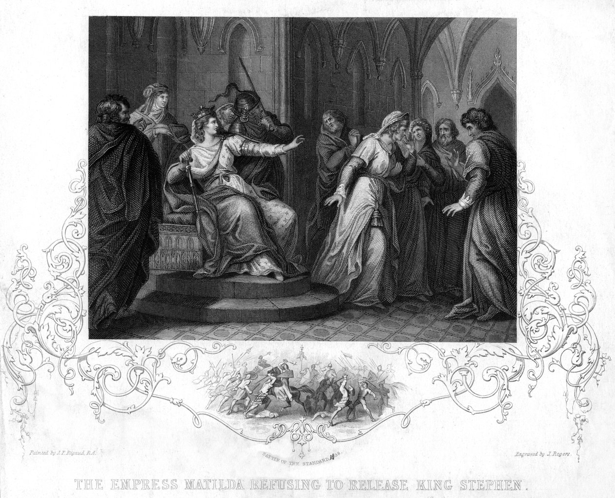 Matilda女皇拒绝释放1141年的斯蒂芬国王 作者 罗杰斯