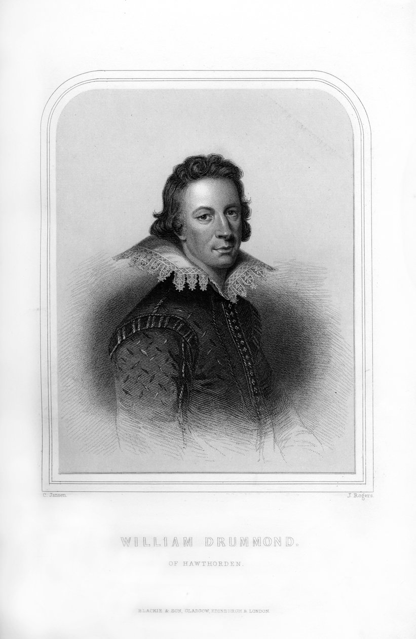 威廉·德拉蒙德（William Drummond），苏格兰诗人，1870年。 作者 罗杰斯