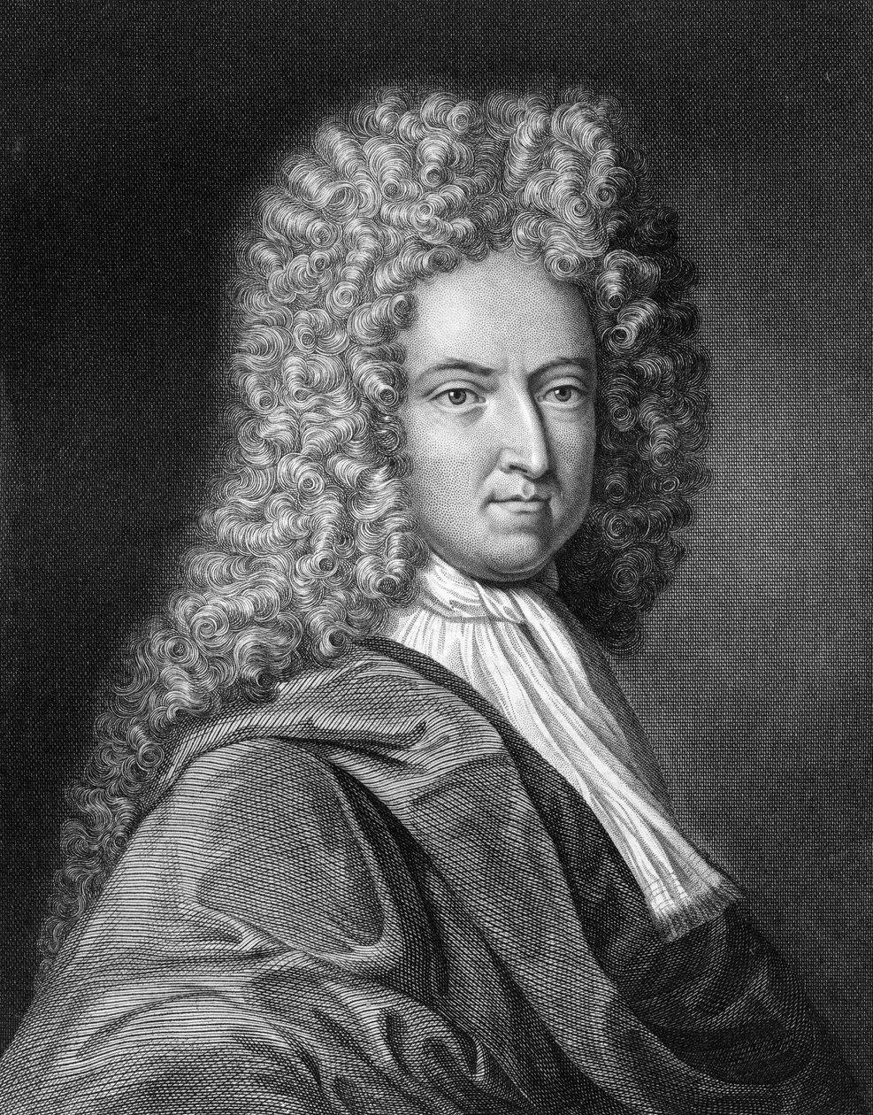 丹尼尔·笛福（Daniel Defoe），英国作家和新闻工作者，1836年。 作者 汤姆森