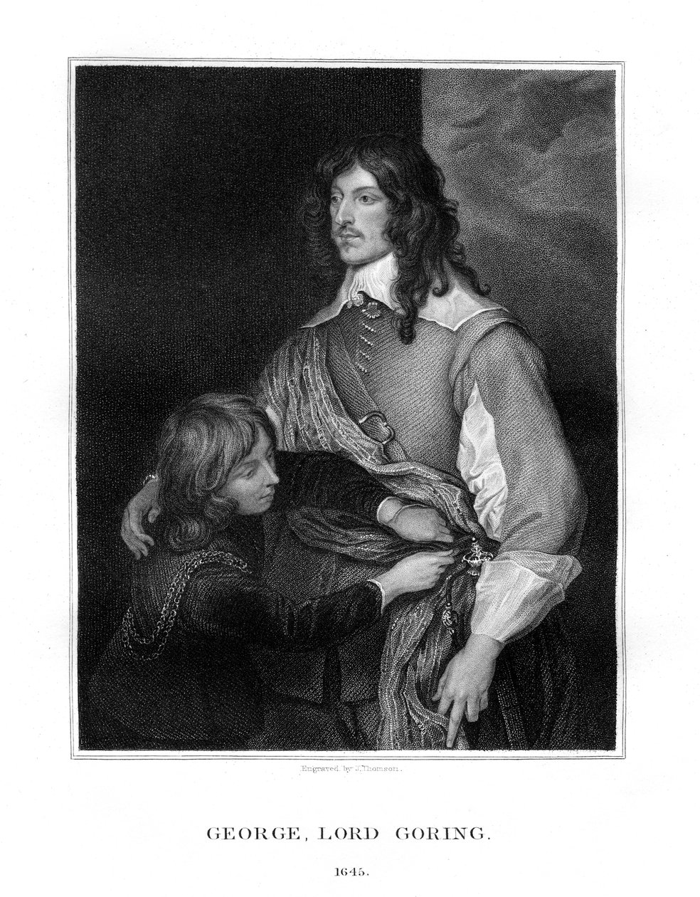 乔治·戈林（George Goring），戈林勋爵，英国保皇党士兵，1827年。 作者 汤姆森