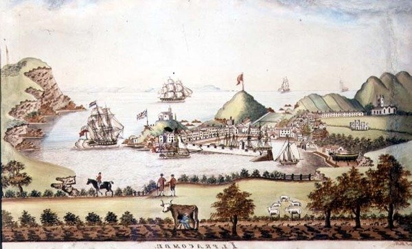 伊尔弗勒科姆，德文郡，1842年（笔和厕所）的视图（对72970） 作者 沃尔特斯