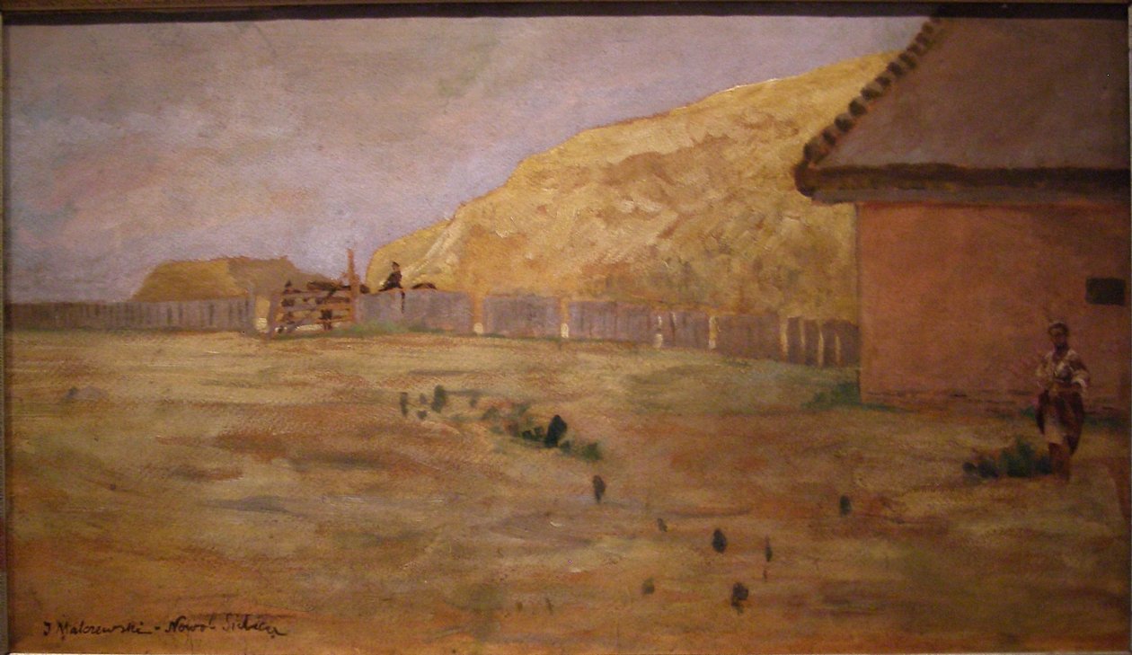 来自Nowo-Sielica.nPolski的景观：Pejzaz z Nowo-Sielicy.n 作者 雅克·马尔切夫斯基（Jacek Malczewski）