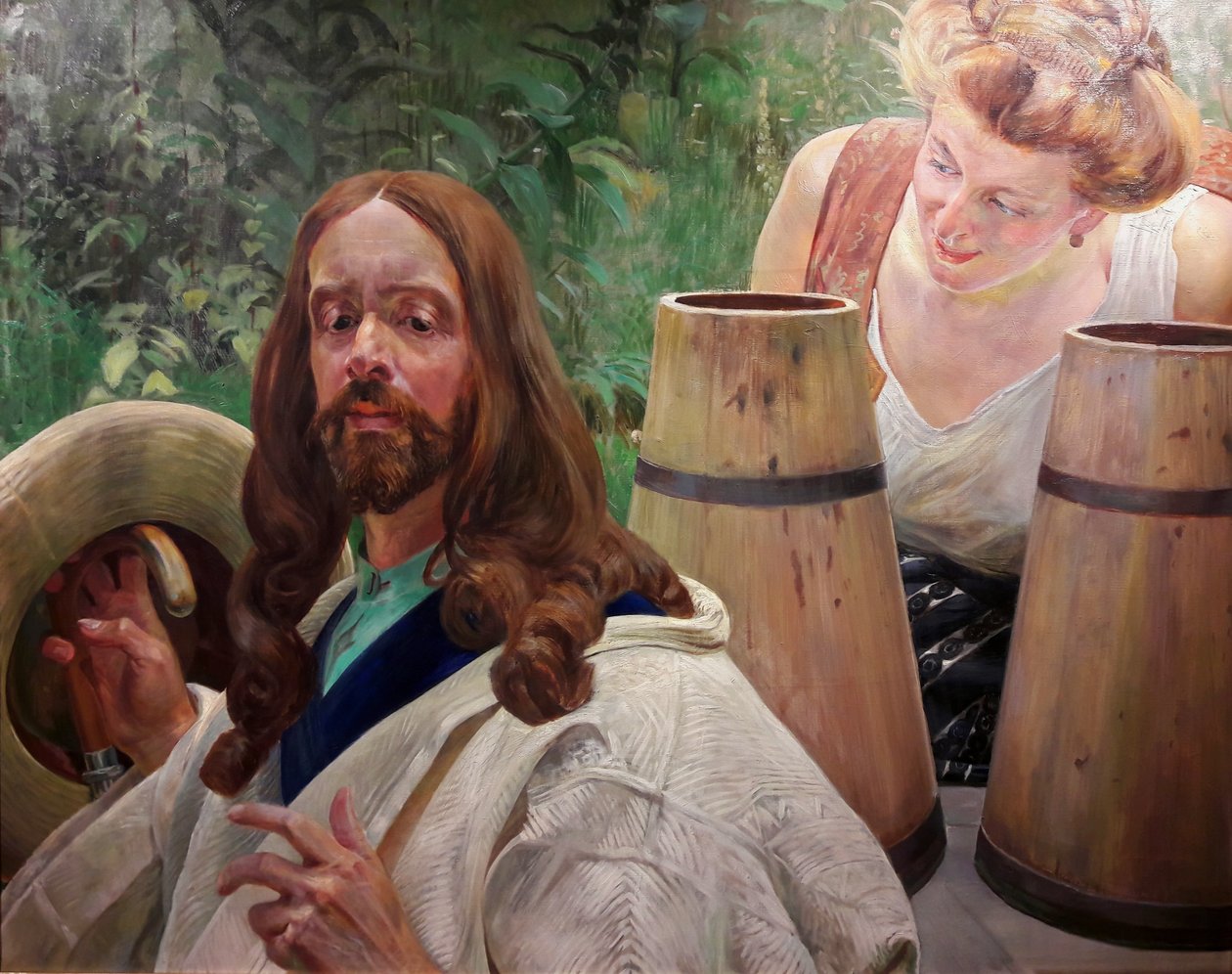 基督和撒玛利亚女人 作者 雅克·马尔切夫斯基（Jacek Malczewski）