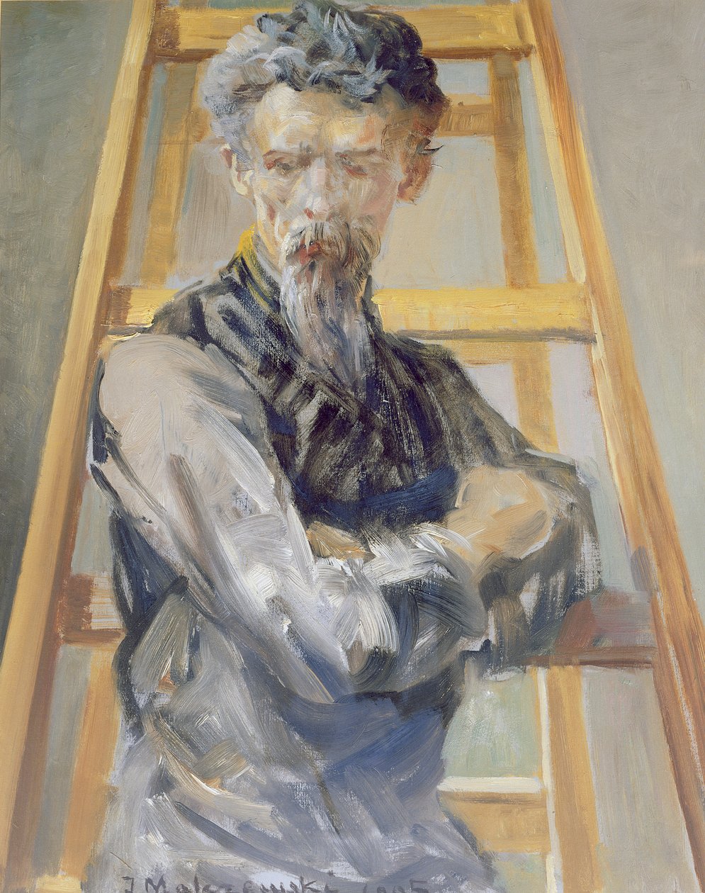 自画像，1905年 作者 雅克·马尔切夫斯基（Jacek Malczewski）