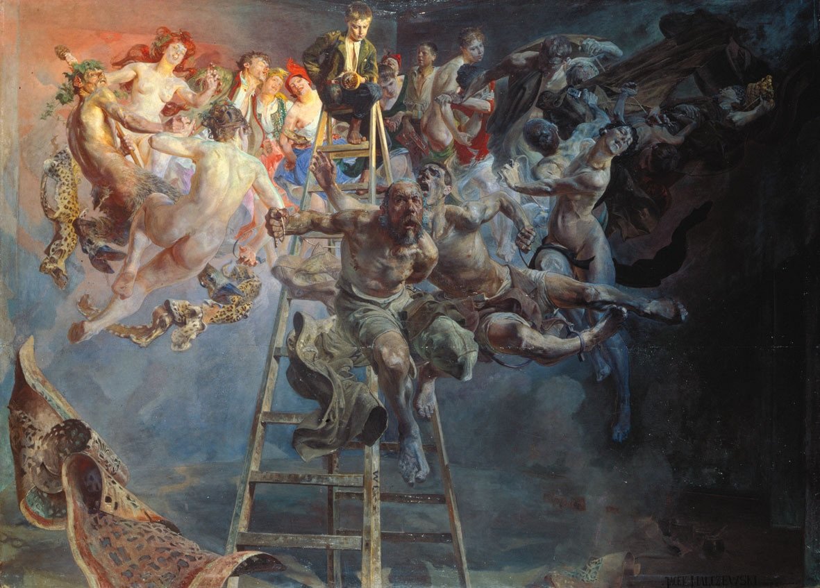 恶性循环。 作者 雅克·马尔切夫斯基（Jacek Malczewski）