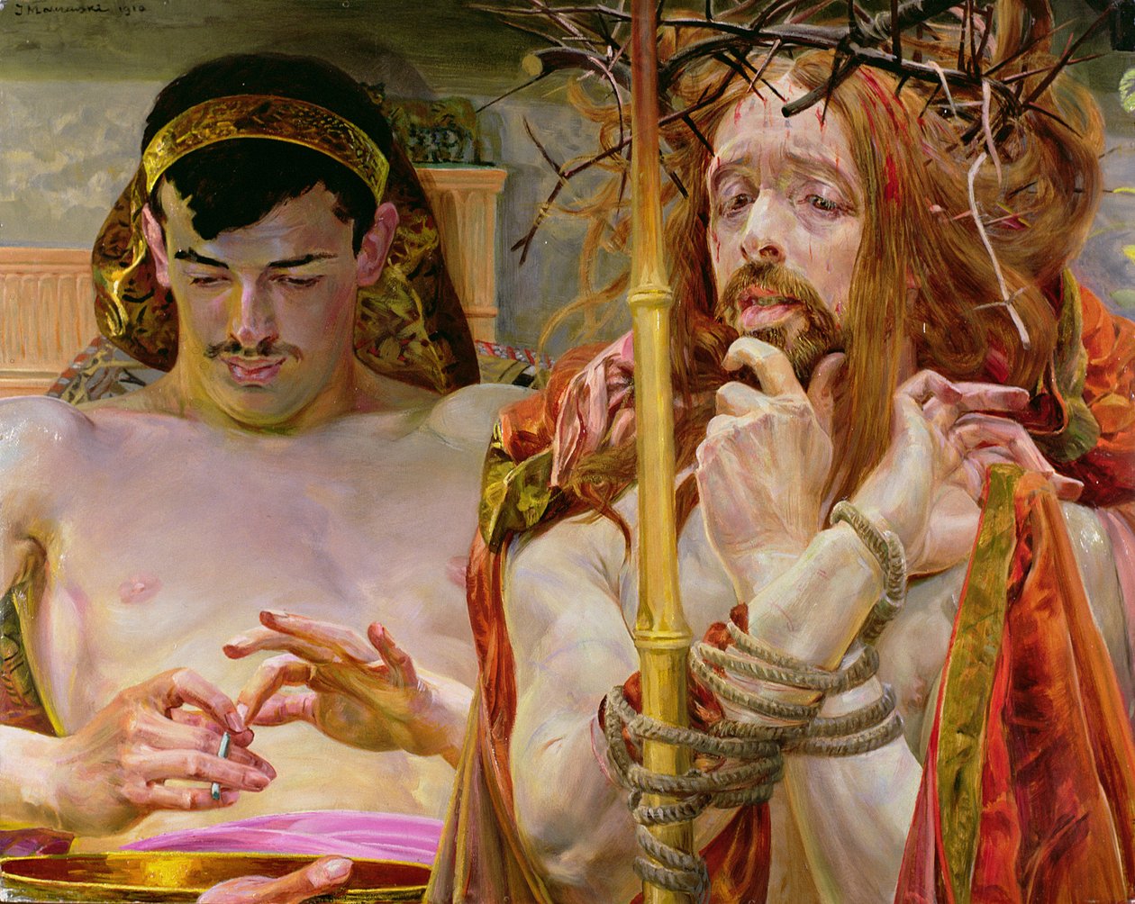 基督与彼拉多 作者 雅克·马尔切夫斯基（Jacek Malczewski）