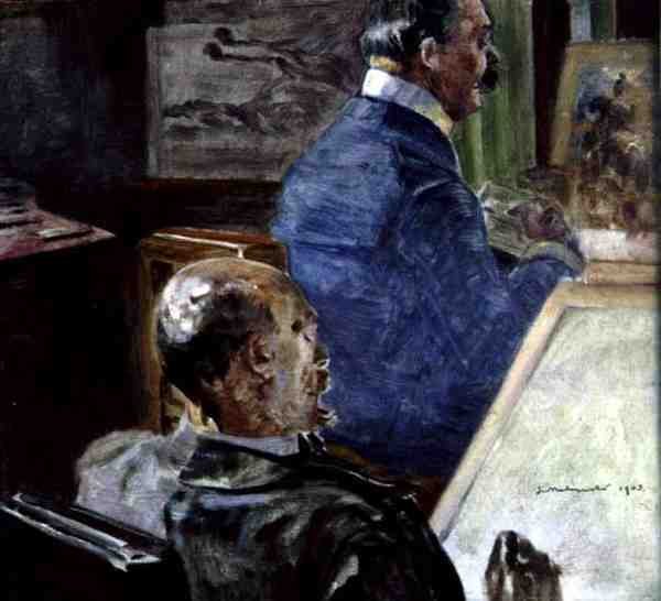 在艺术家的工作室里 作者 雅克·马尔切夫斯基（Jacek Malczewski）