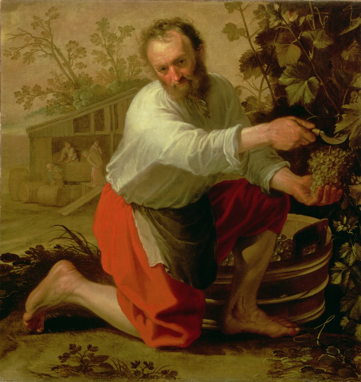藤种植者，1628年 作者 雅各布·格里特斯·奎普