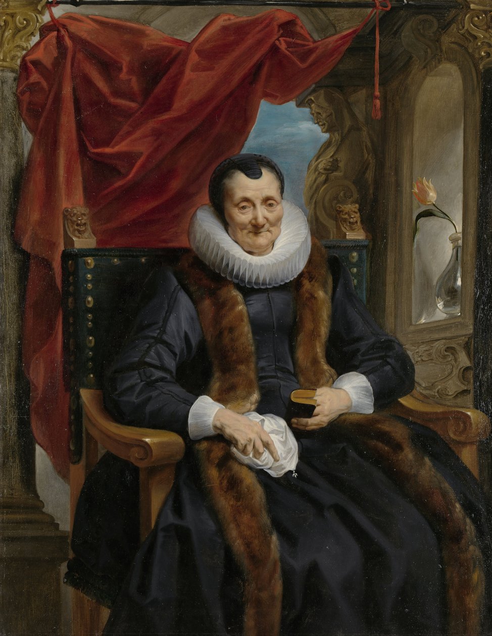 Magdalena de Cuyper，c.1635-1636的肖像 作者 雅各布·乔丹斯