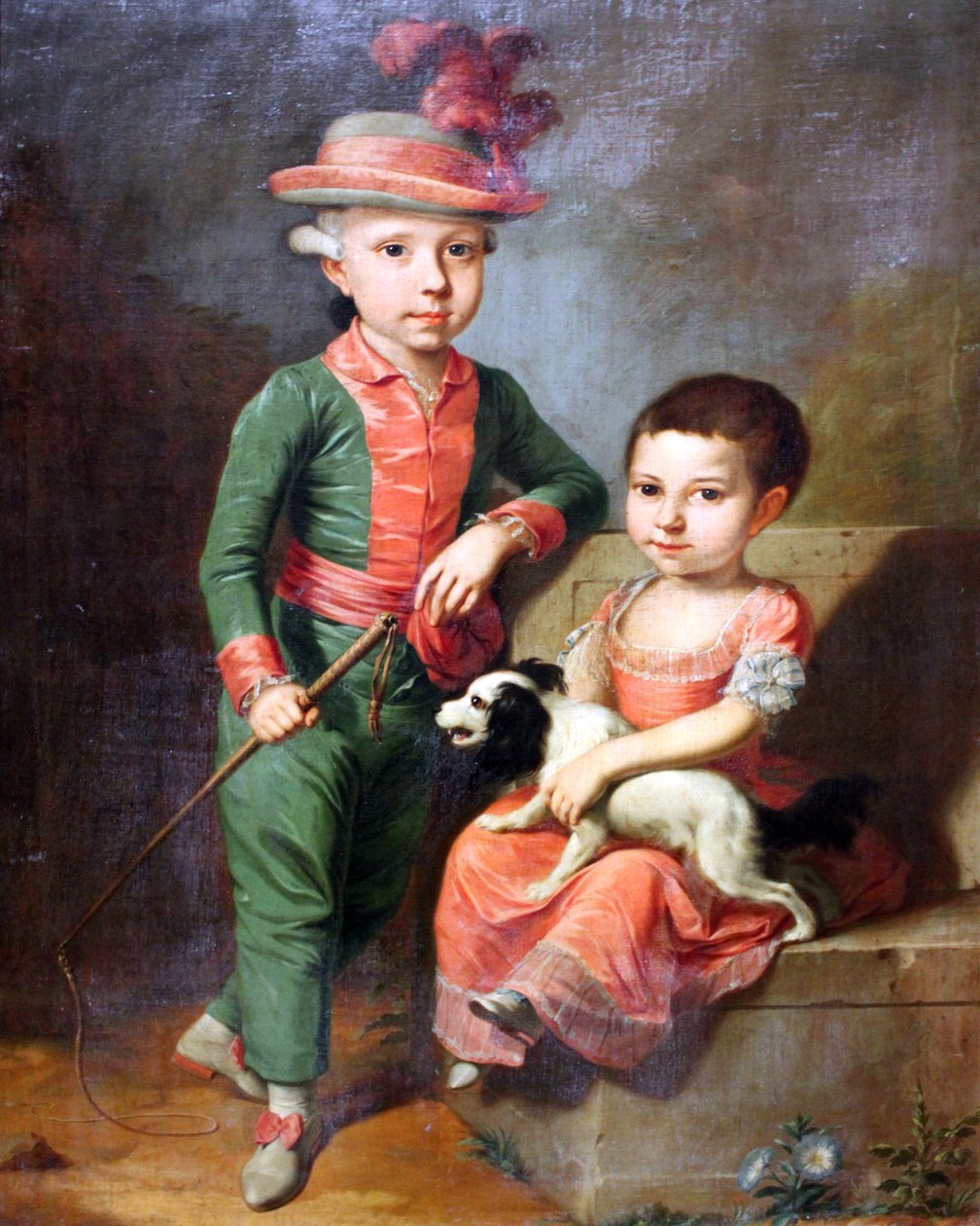 Johann Georg von Holzhausen（1771-1846）和他的Henriette姐妹（1773-1834）的肖像 作者 约翰·雅各布·蒂施贝恩（Johann Jacob Tischbein）