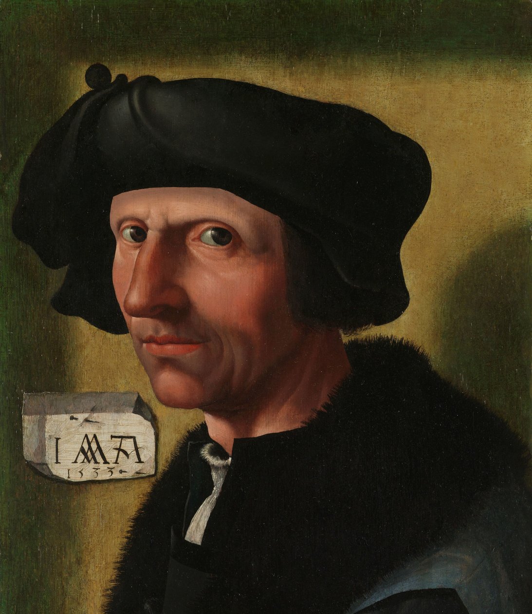 雅各布-科内利兹-凡-奥斯特萨宁（约 1472/77-1528/33 年）肖像 作者 Jacob Cornelisz van Oostsanen（工作室）