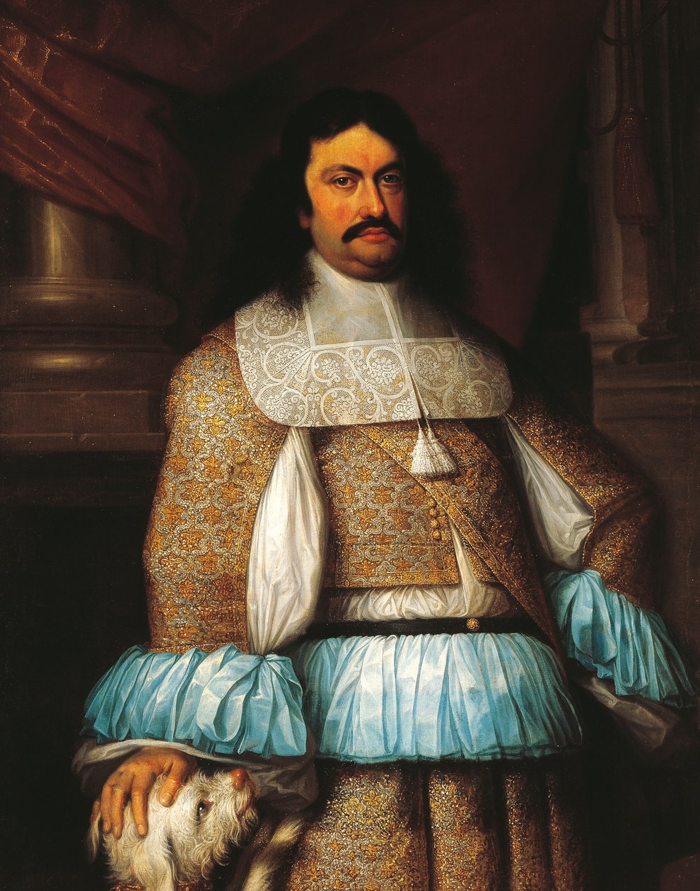 帕尔马、皮亚琴察和卡斯特罗公爵拉努奇奥二世-法尔内塞（1630-1694 年）肖像，雅各布-丹尼斯（1644-1708 年）绘制，细节。 作者 雅各布·丹尼斯