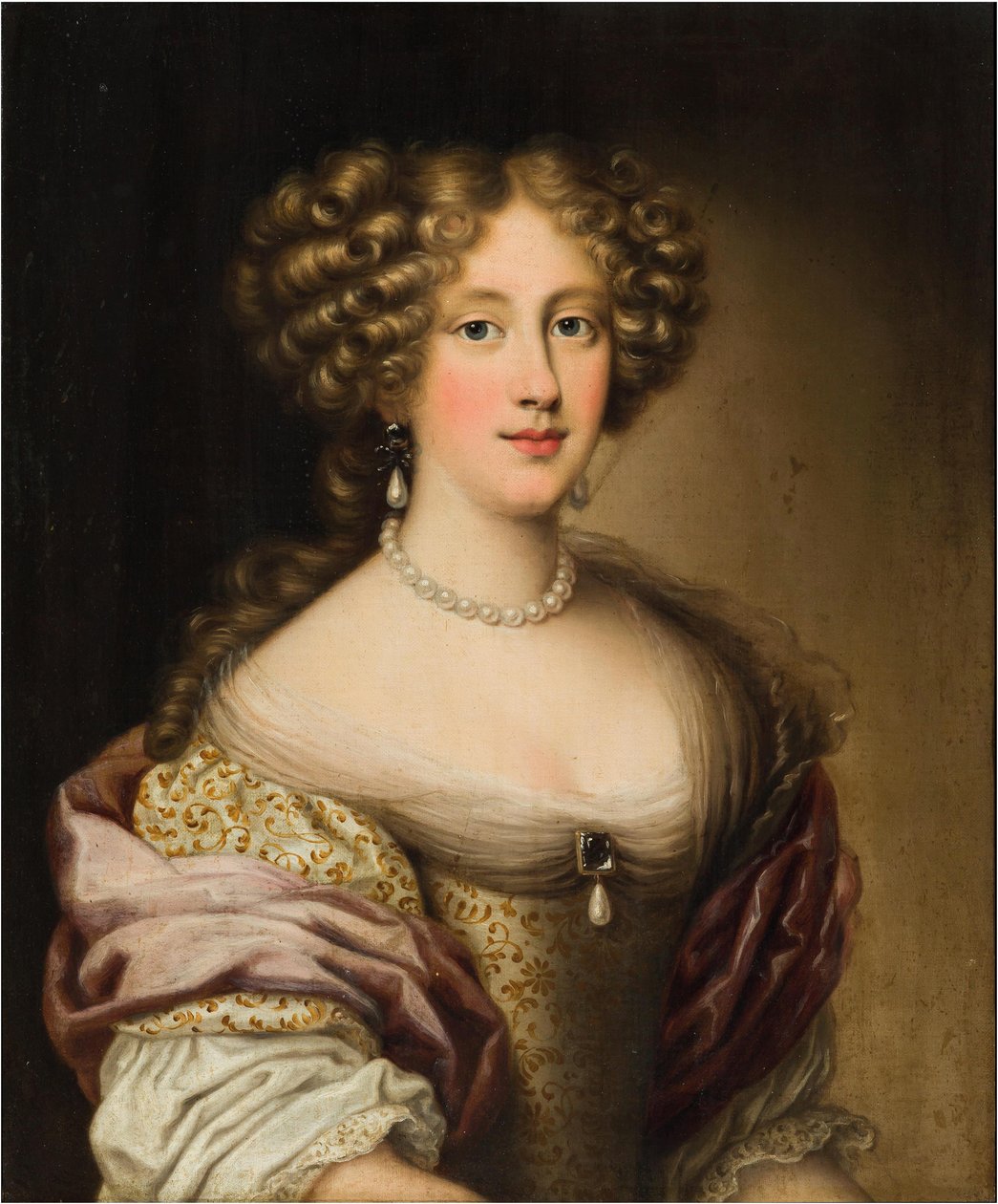 Cristina Dudley Paleotti，诺森伯兰公爵夫人，1672至1678年间。 作者 雅各布·费迪南德·沃特