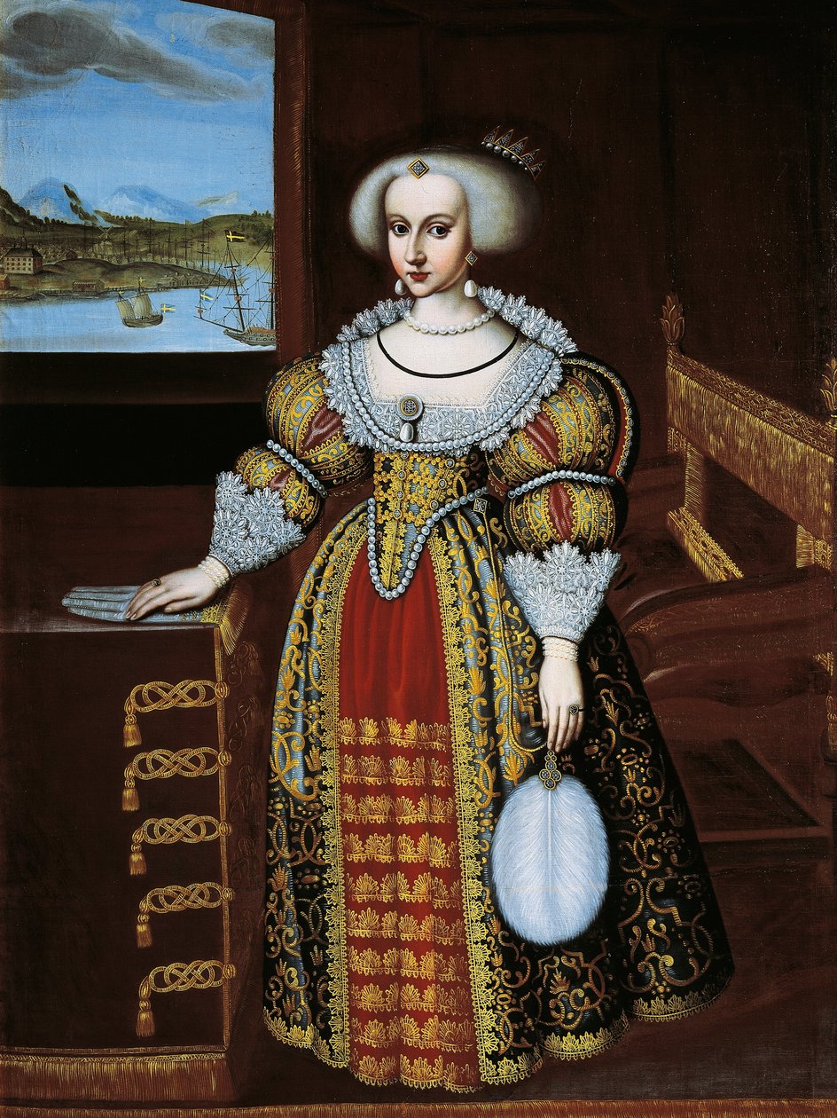 Portrait of Christina of Sweden (Stockholm 作者 雅各布·海因里希·埃尔布法斯