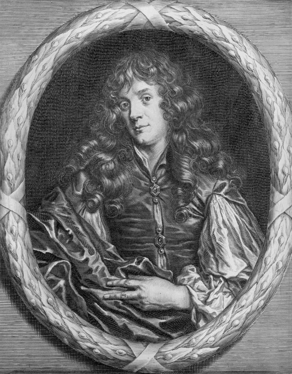 Alexander Browne，由Pieter de Jode（mezzotint）雕刻 作者 雅各布·休斯曼斯