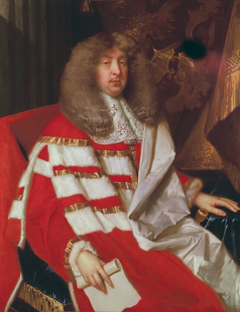 John Maitland的肖像（1616-82）劳德代尔公爵， 作者 雅各布·休斯曼斯