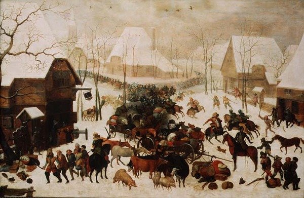 1605年在一个村庄打仗 作者 雅各布二世·萨维里