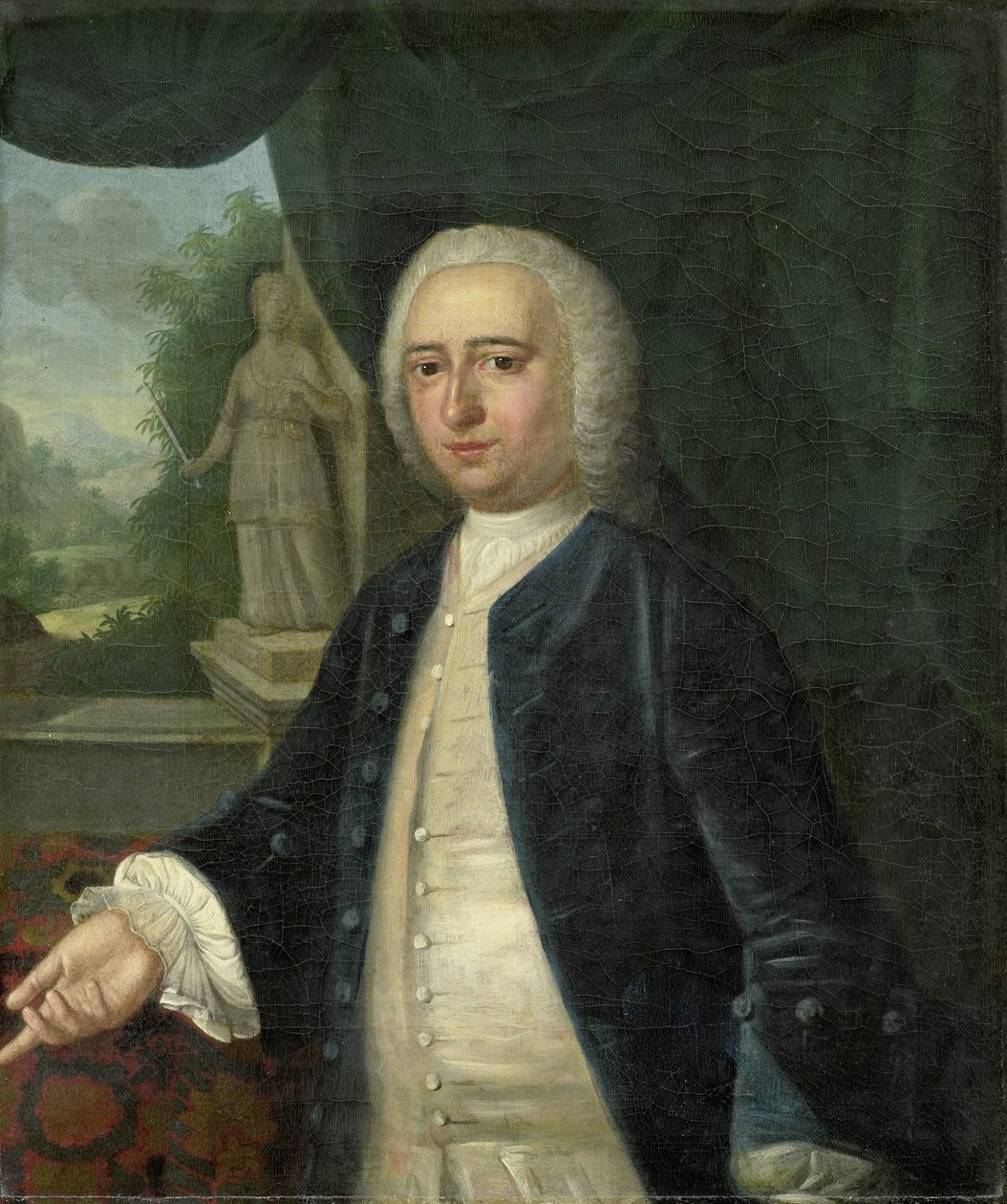 约翰-威廉-帕克（Johan Willem Parker）肖像，Saamslag、Geersdijk、Wissekerke、Cats 和 Soelekerke 的领主，Middelburg 的堡主，泽兰省 Walcheren 的议员 作者 雅各布·扬·纳切纽斯