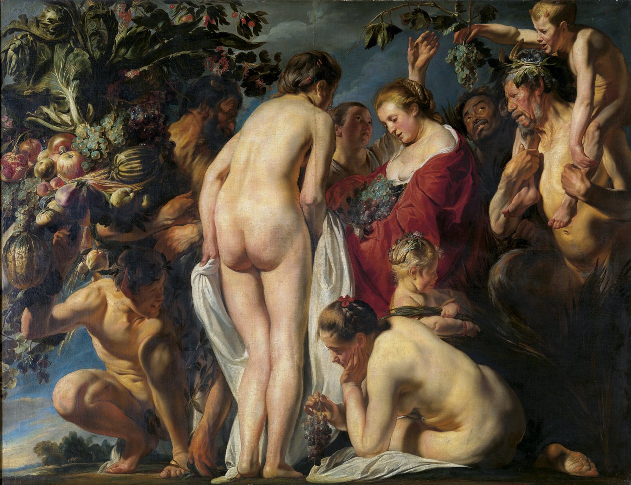 Allegorie de la Philadelphia de la Terre - 生育寓言 - Jordaens, Jacob (1593-1678) - ca 1620-1625 - 布面油画 - 180x241 - Musees royaux des Beaux-Arts de Belgique，Brussels 作者 雅各布·乔丹斯
