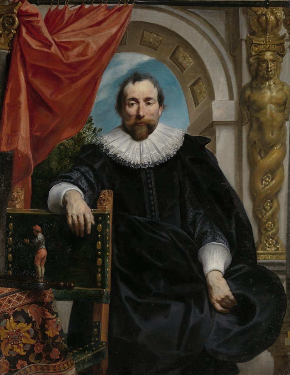 Rogier Le Witer的肖像，1635年 作者 雅各布·乔丹斯