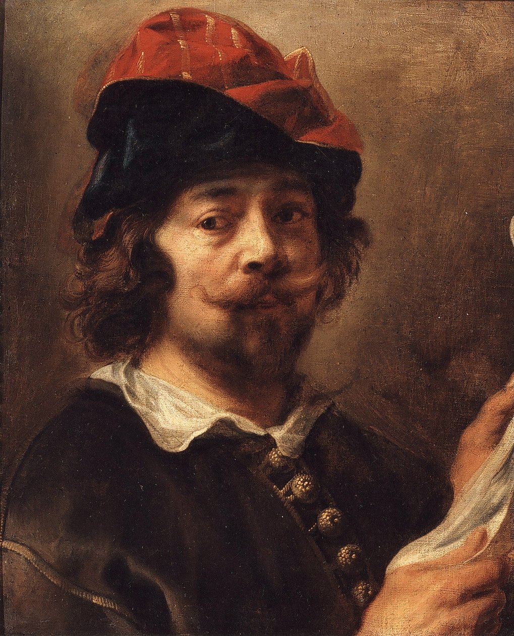 自画像》，约1640年。 作者 雅各布·乔丹斯