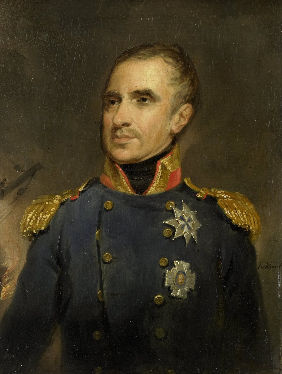 Jonkheer Theodorus Frederik van Capellen（1762-1824 年），副海军上将兼阿尔及尔附近海域荷兰中队指挥官，1816 年 作者 雅各布·约瑟夫·埃克豪特