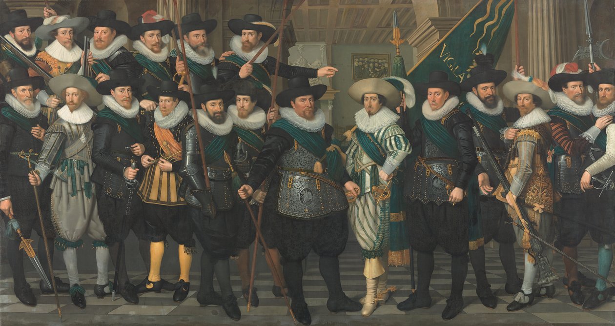 Jacob Pieterszn Hooghkamer 上尉和 Pieter Jacobszn van Rijn 中尉连队的公民卫兵 作者 雅各布·莱昂斯