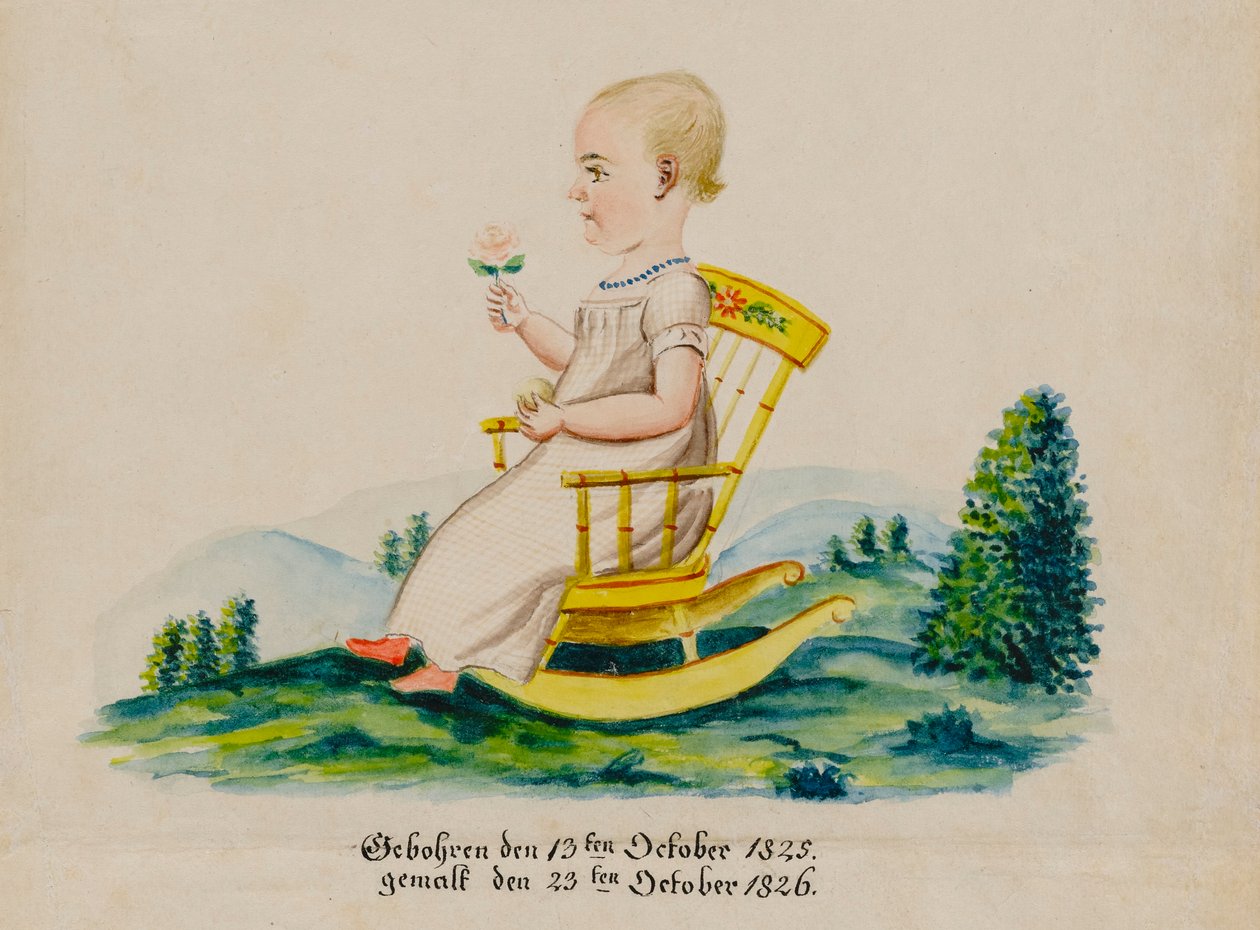 卡罗莱纳-穆瑟的肖像，1826年。 作者 雅各布·曼特尔