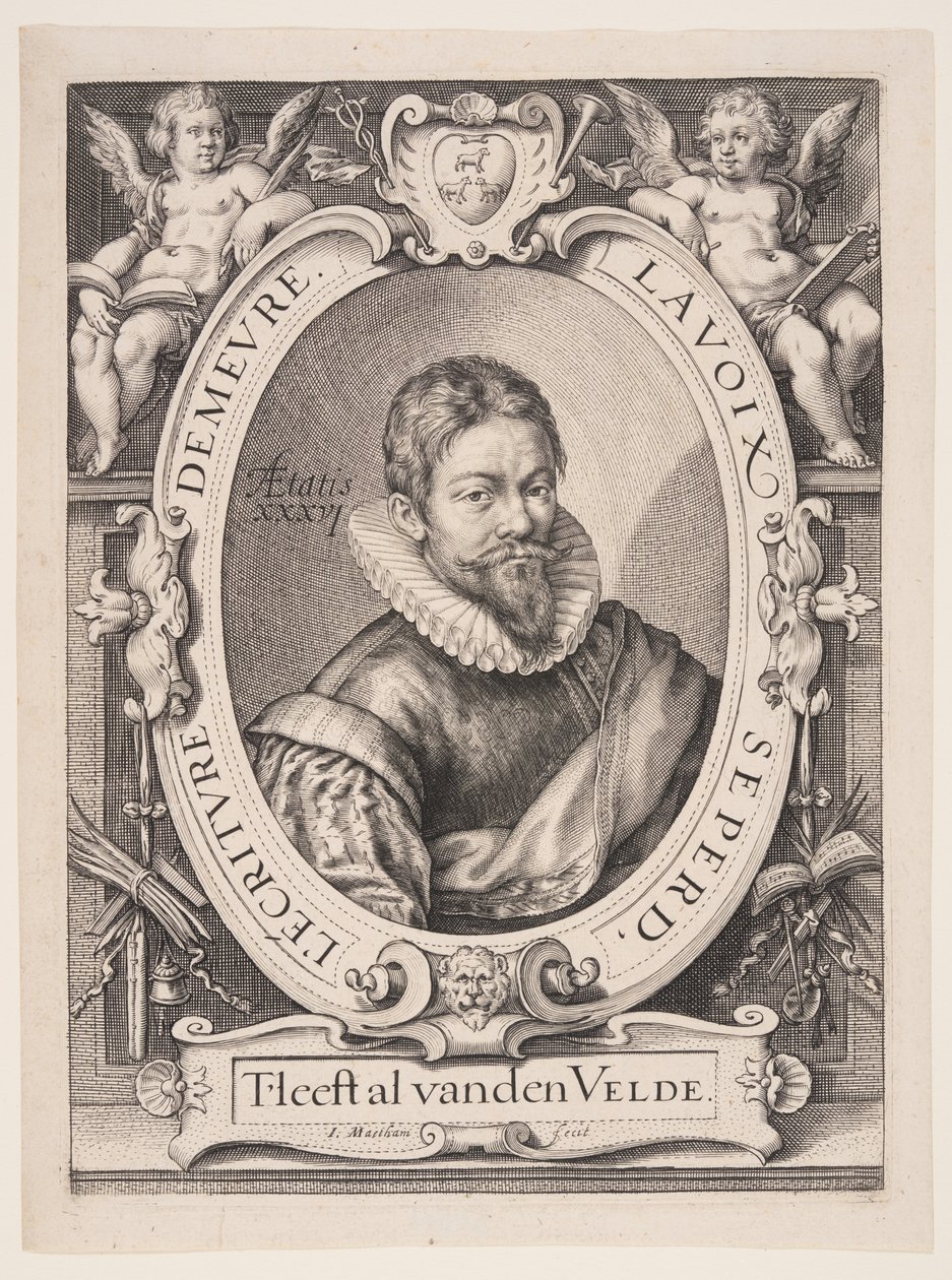 Jan van de Velde the Elder，哈勒姆书法家 作者 雅各布·马塔姆（Jacob Matham）