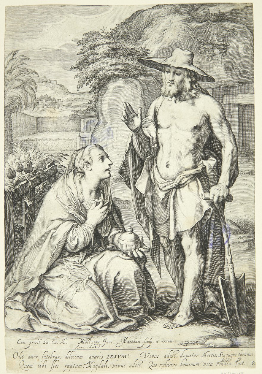 Noli me tangere 作者 雅各布·马塔姆（Jacob Matham）