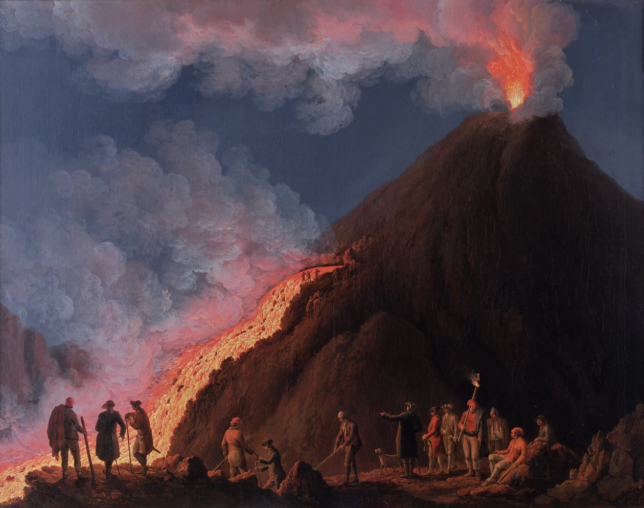 1774年维苏威火山爆发 作者 雅各布·菲利普·哈克特