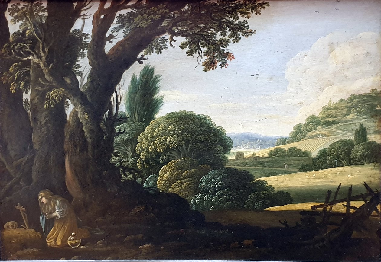 风景与忏悔的玛格达莱纳；Kat.Nr. 1973 作者 Jacob Symonsz Pynas或Pinas
