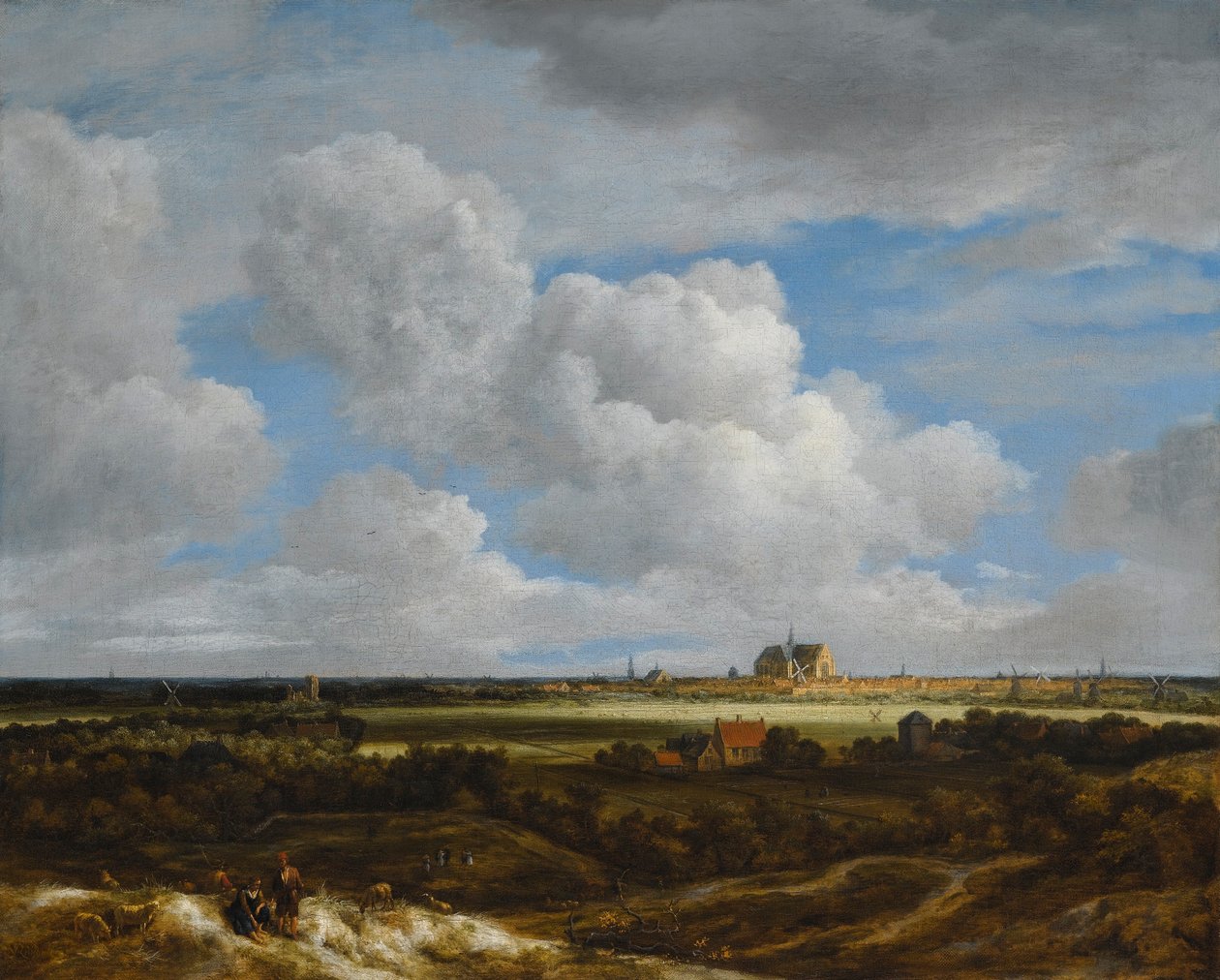 德语：Blick auf Haarlem 哈勒姆景色（Haerlempje） 作者 雅各布范瑞斯达尔