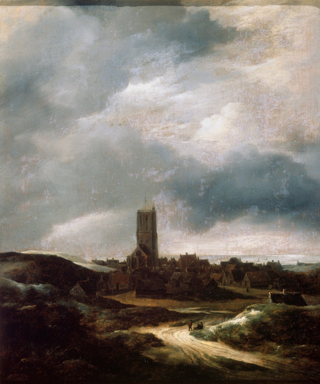 Egmond-an-Zee的景观，c1655 作者 雅各布范瑞斯达尔