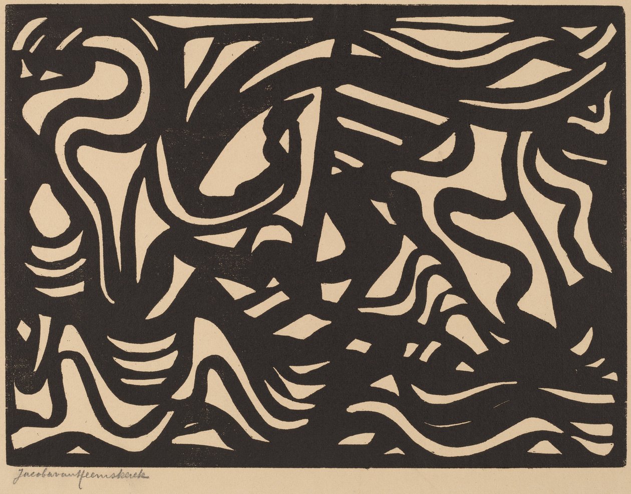 组成，1921年。 作者 雅各巴·范·亨斯科克·范·贝斯特