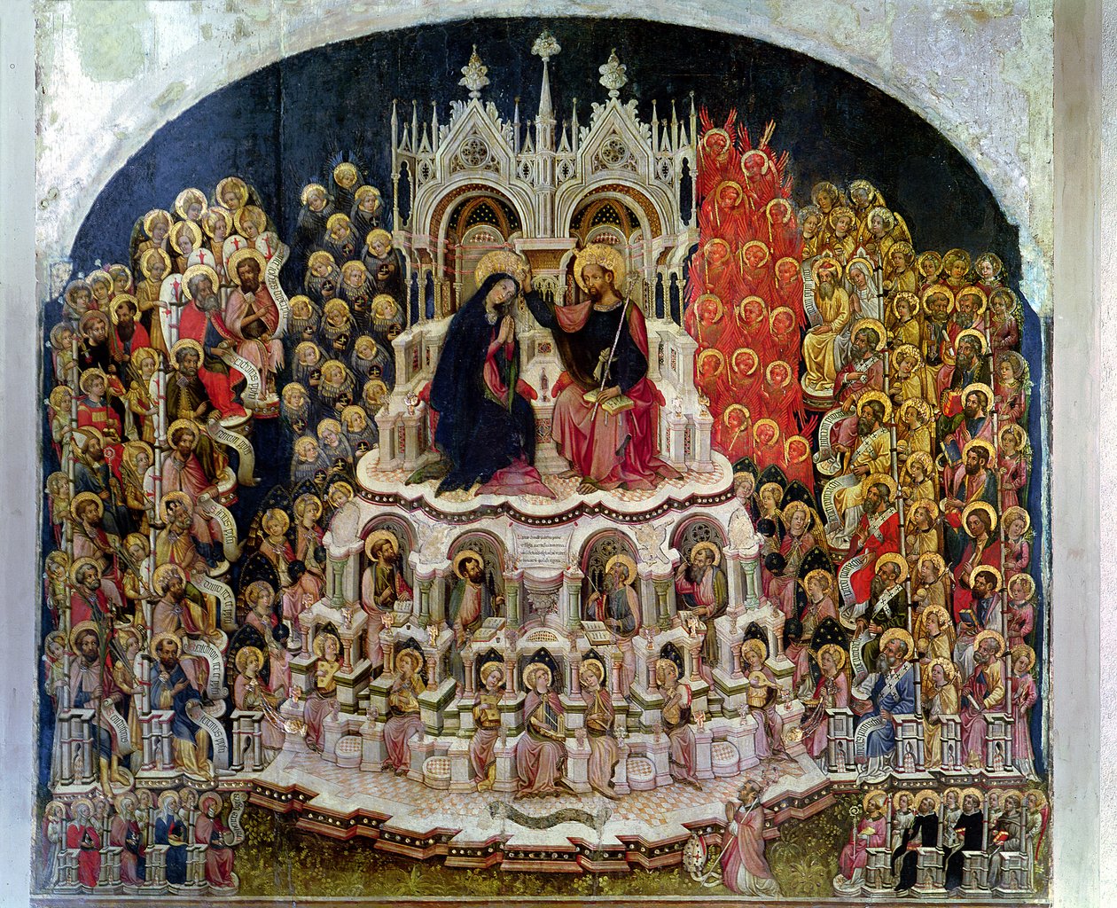 1438年天堂圣母的加冕礼 作者 Jacobello del Fiore