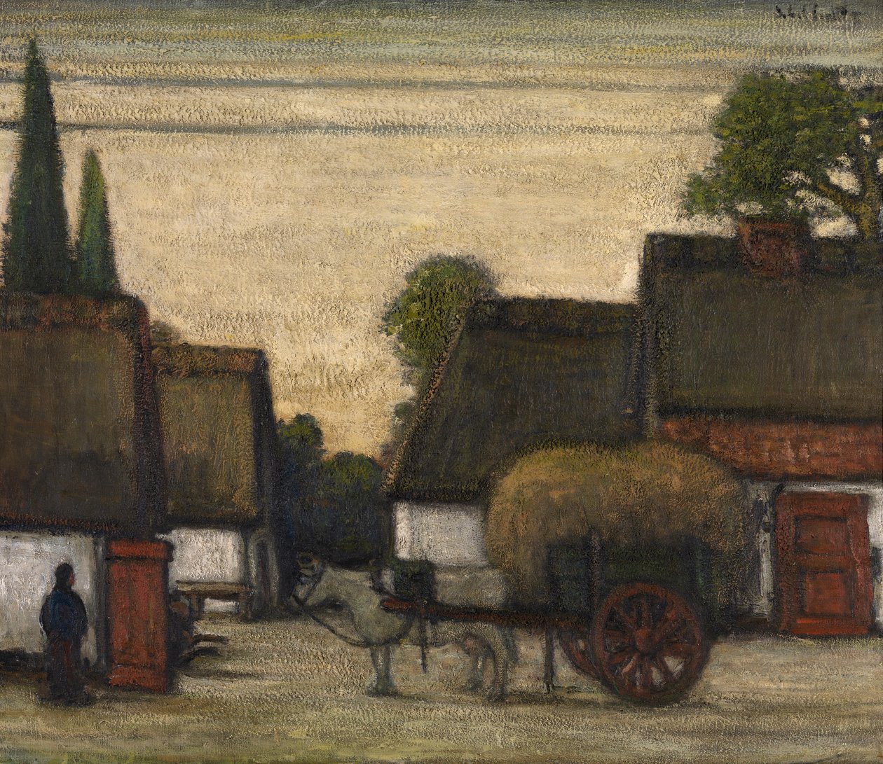 干草车（布面油画） 作者 雅各布斯·史密斯