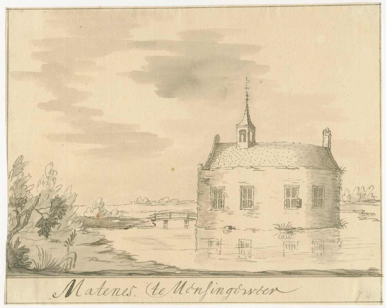 Jacobus Stellingwerd在Mensingeweer的borg Matenesse 作者 雅各布斯·斯特林格夫