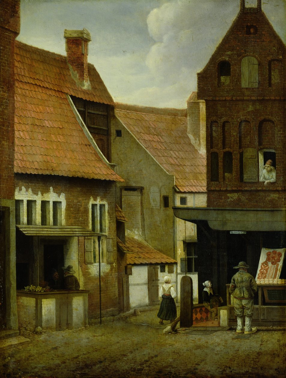 街景 作者 Jacobus Vrel或Frel